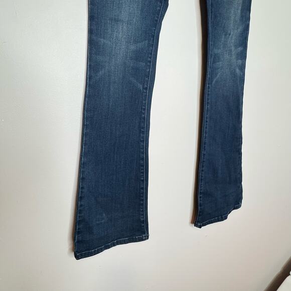 Blank NYC The Hoyt High Rise Mini Flare Jeans Blue Denim NWT Size 26 - Picture 4 of 9